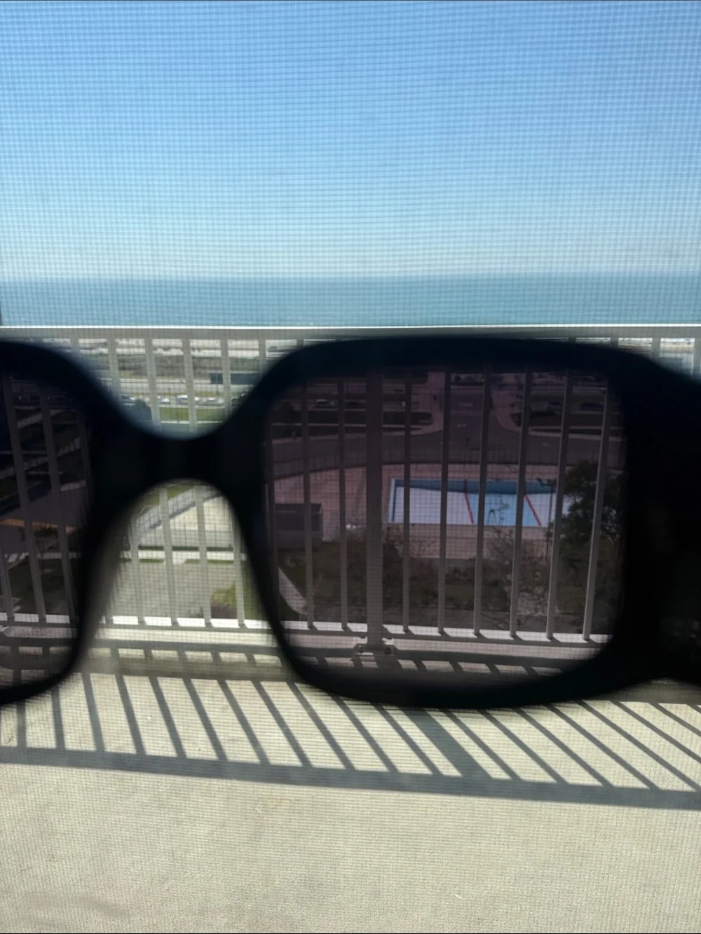 XOXO Women's Black Square Sunglasses with Purple-Gray Gradient Lenses - Picture 4 of 8